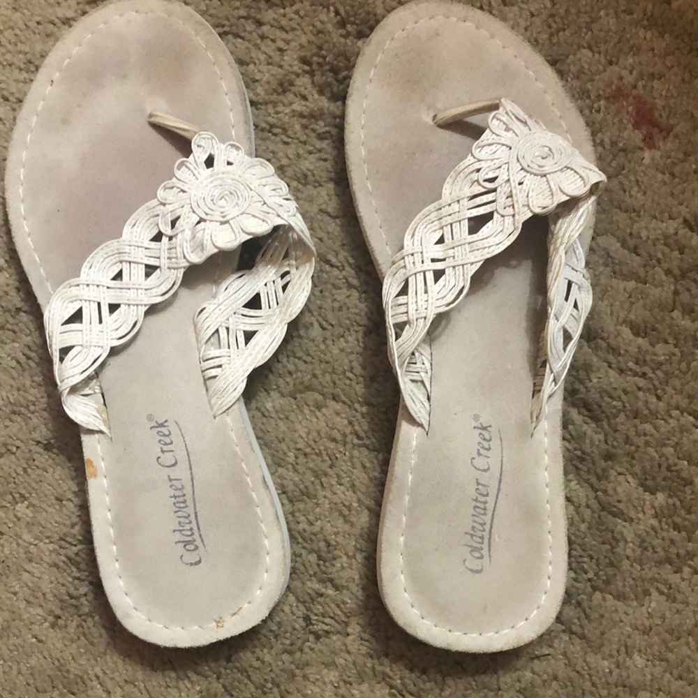 Coldwater Creek white sandals